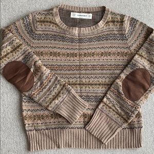 Zara sweater with elbow patches